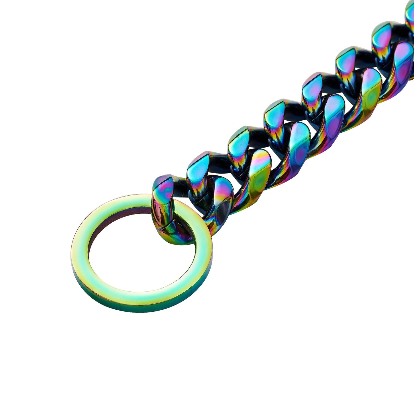Stylish Titanium Steel Dog Chain with Color Plating